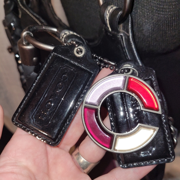 Coach Limited Edition Signature Logo Patchwork OP Art - Red Cream Purple Black - Picture 12 of 16